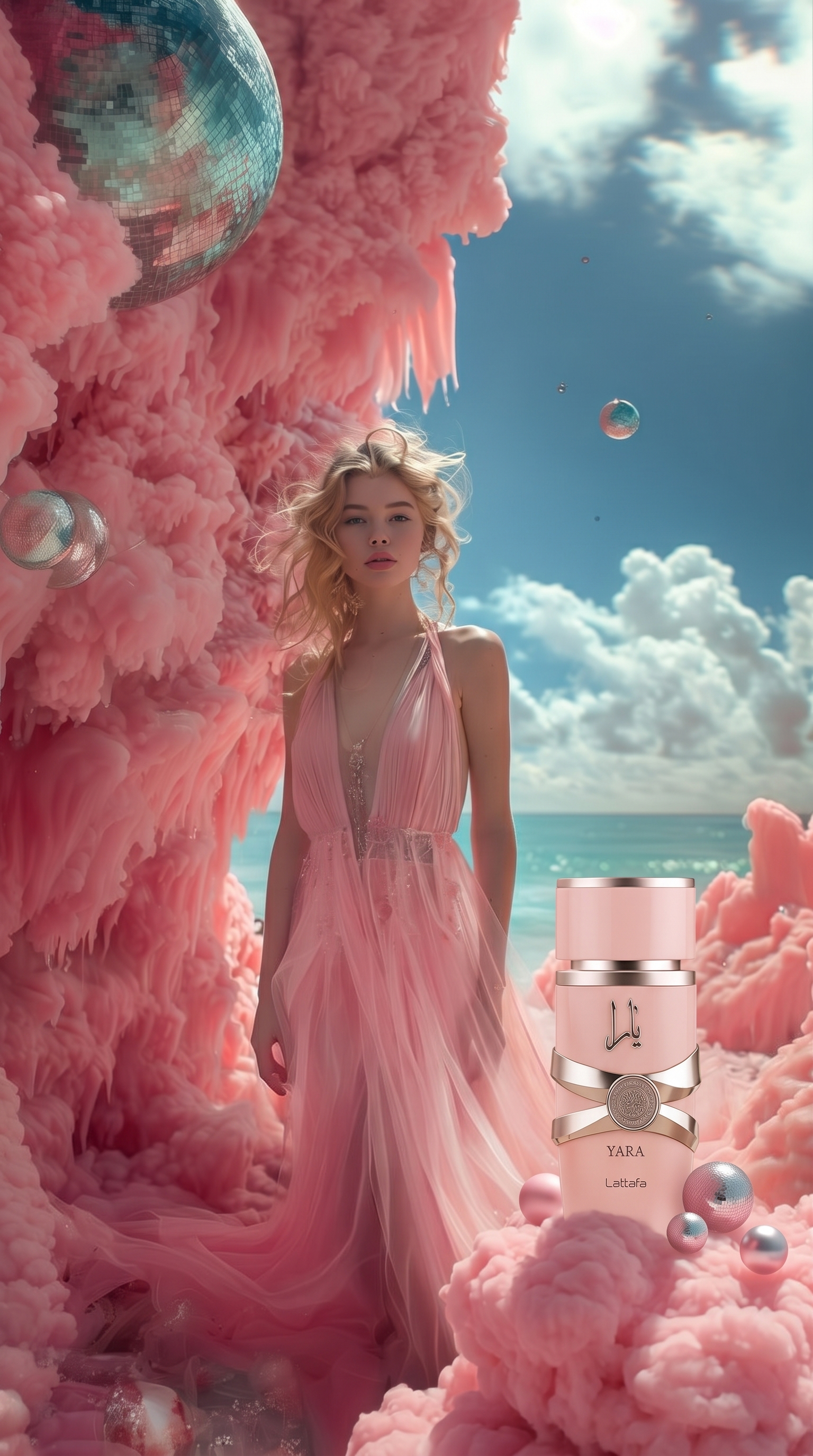 Femme avec le parfum Yara
